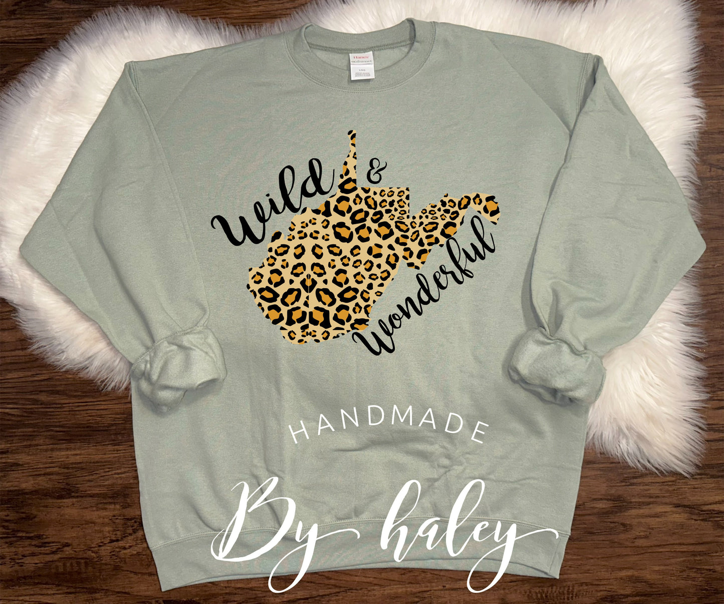 Wild & Wonderful Leopard WV Crewneck