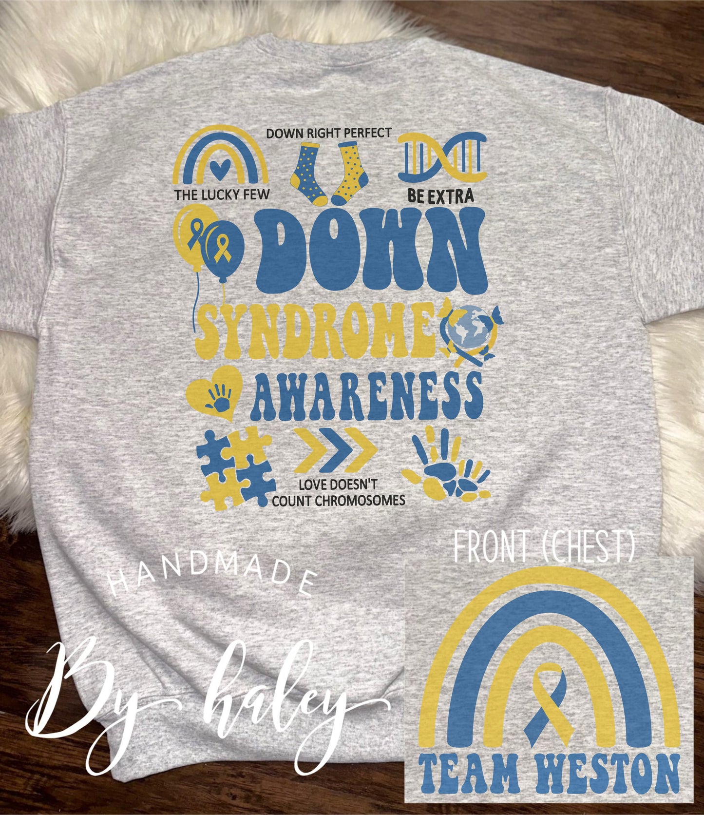 Team Weston Down Syndrome Awareness Crewneck