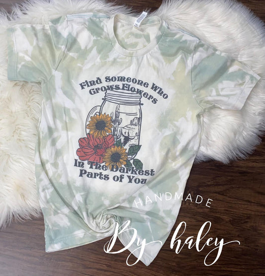 Bleached Floral Quote T-Shirt