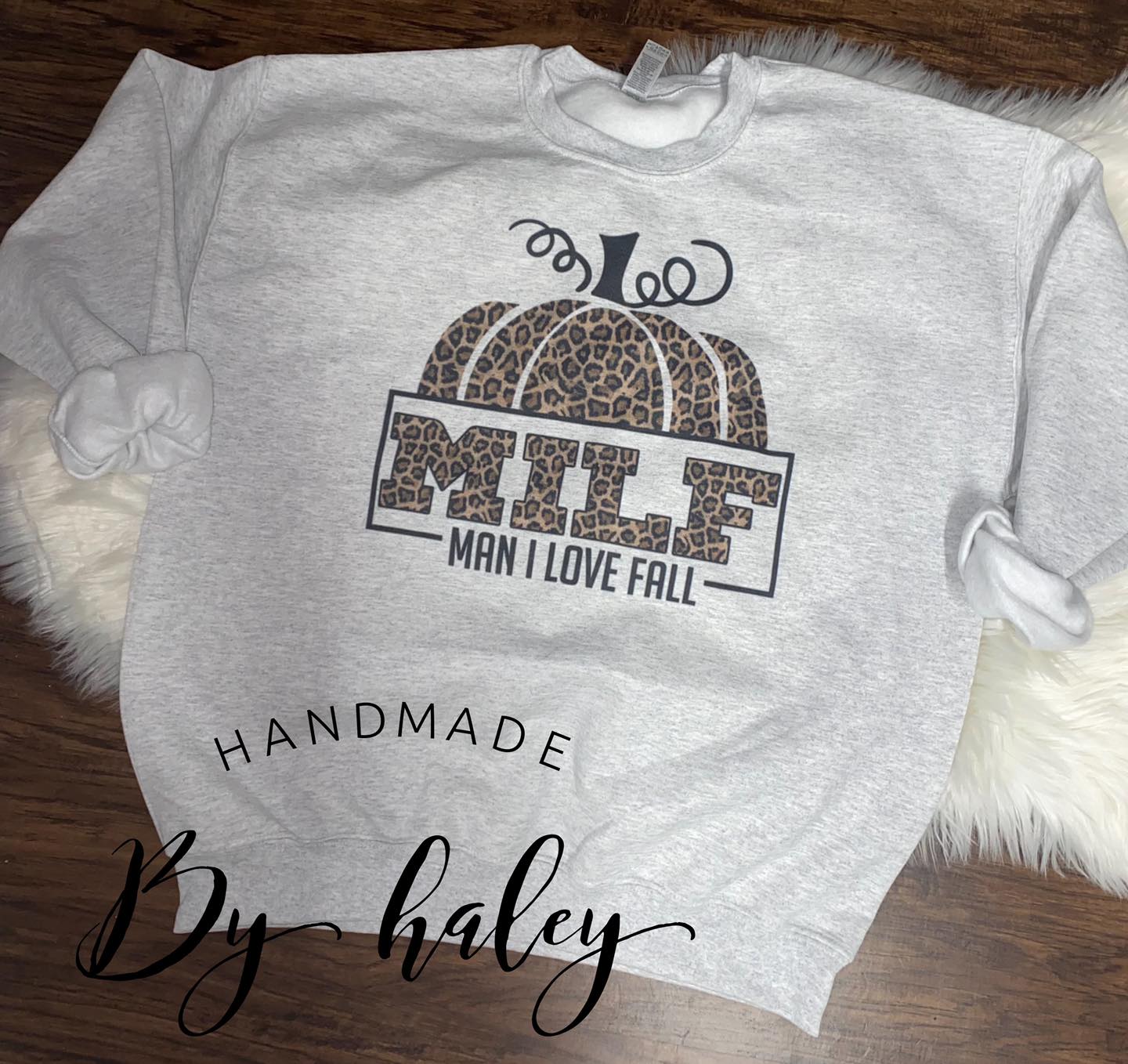 MILF Leopard Pumpkin Crewneck