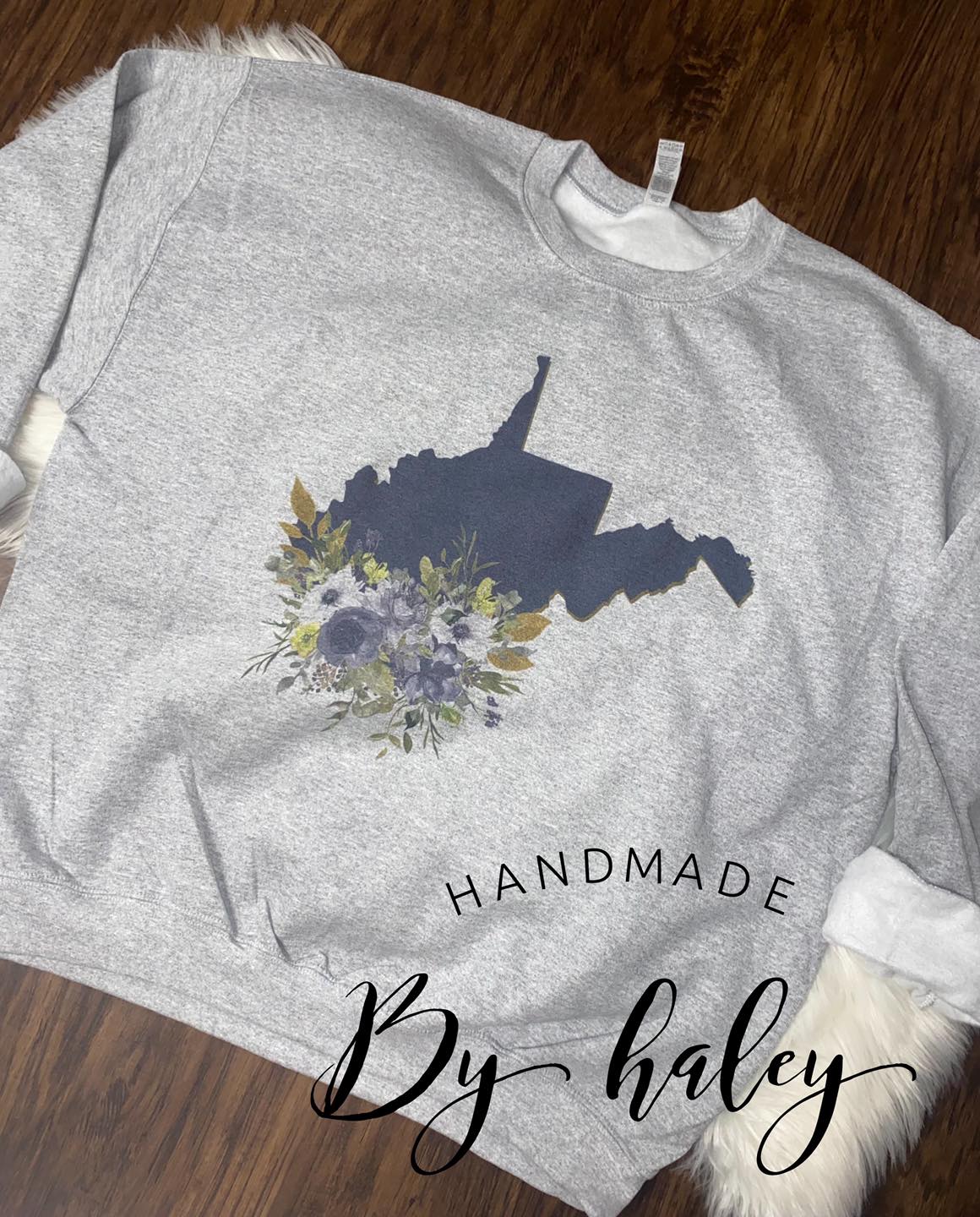 Floral West Virginia Crewneck