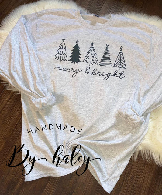 Merry & Bright Long Sleeve Tee