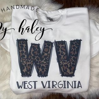 WV Leopard crewneck