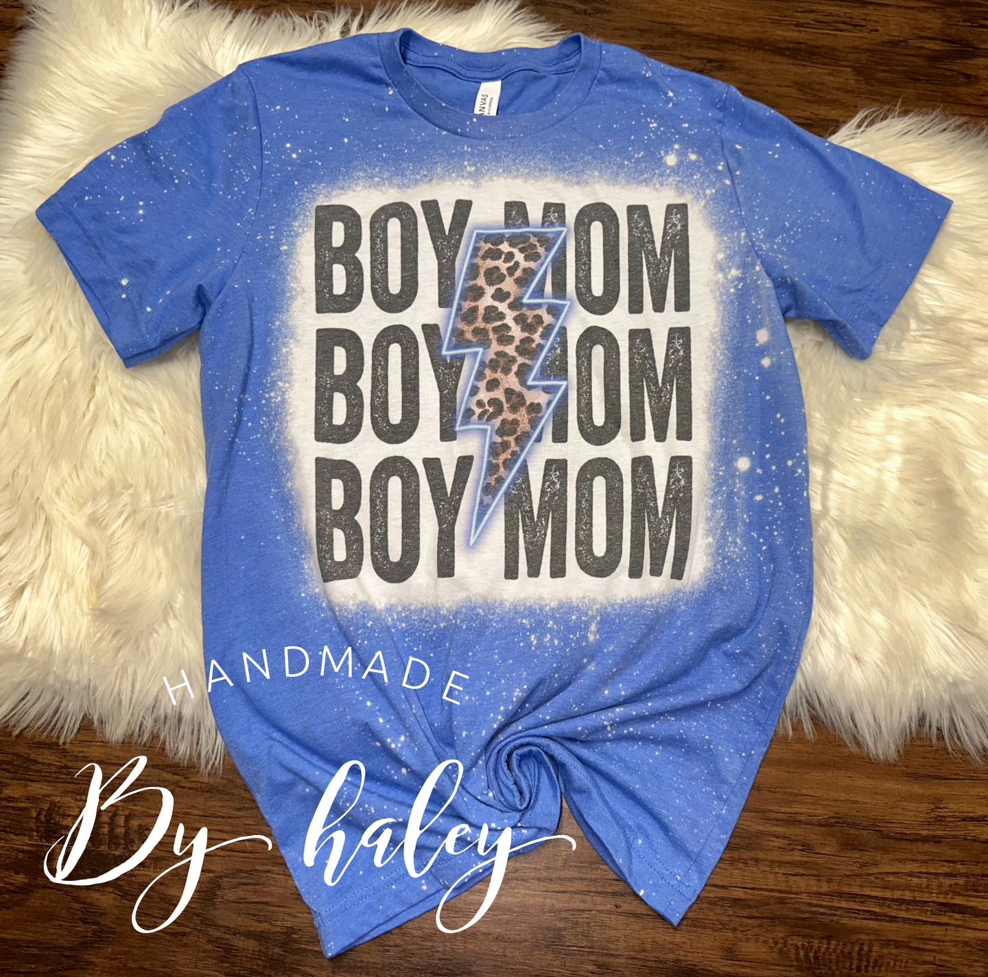 Bleached Blue Mom T-Shirt