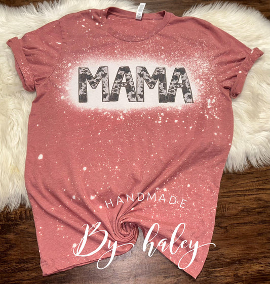 Bleached Mama Cowhide T-Shirt