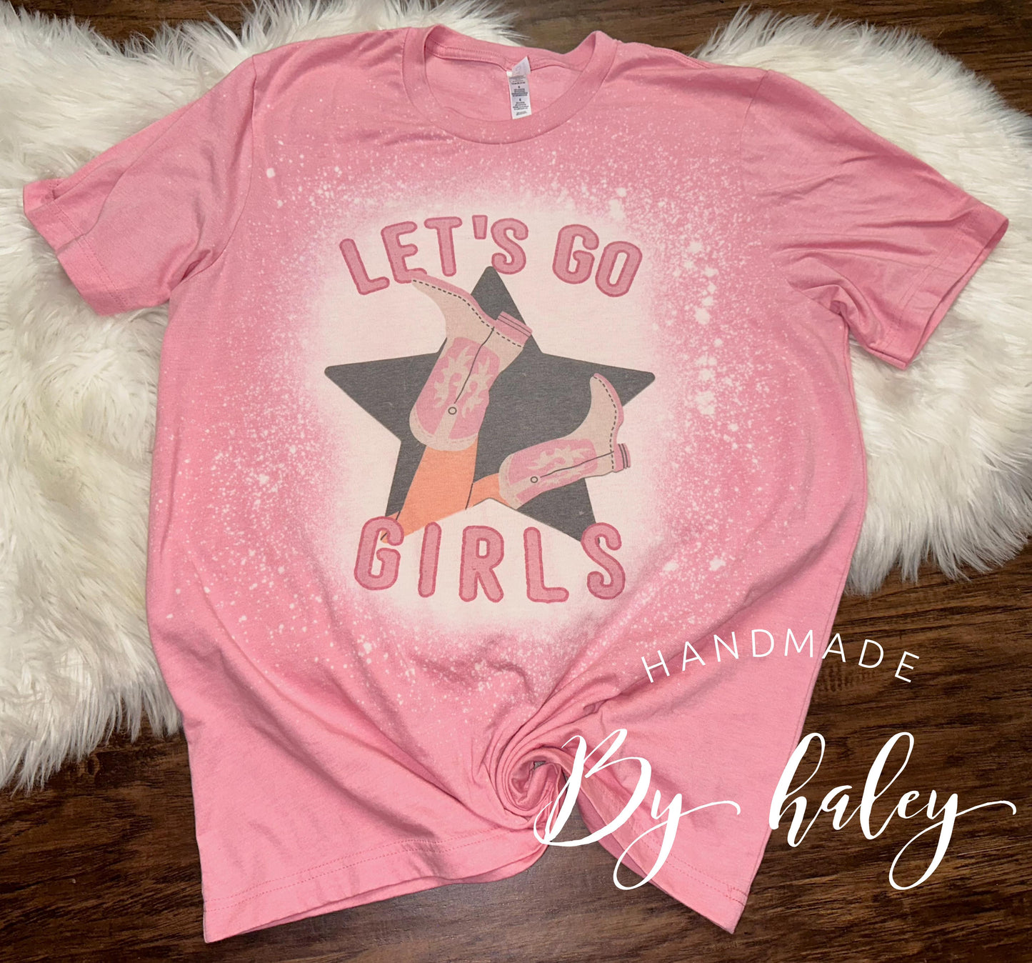 Bleached Let's Go Cowboy Boots T-Shirt