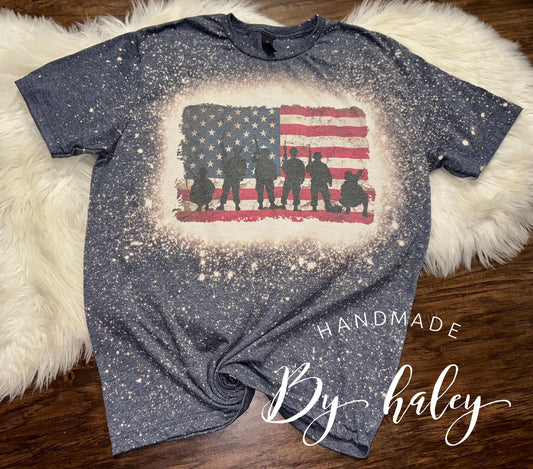 Bleached American Soldier T-Shirt