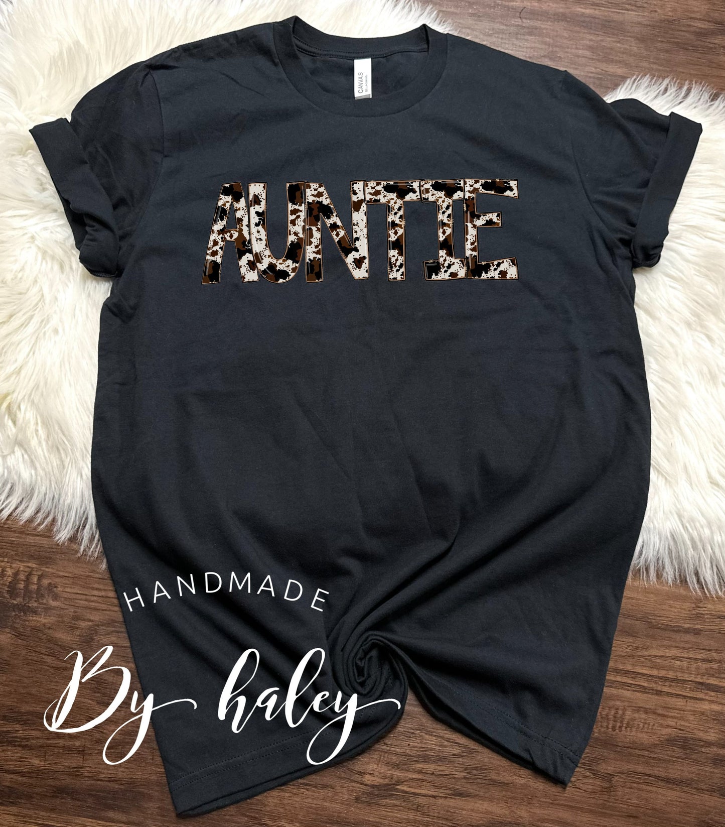 Cowhide Auntie T-shirt