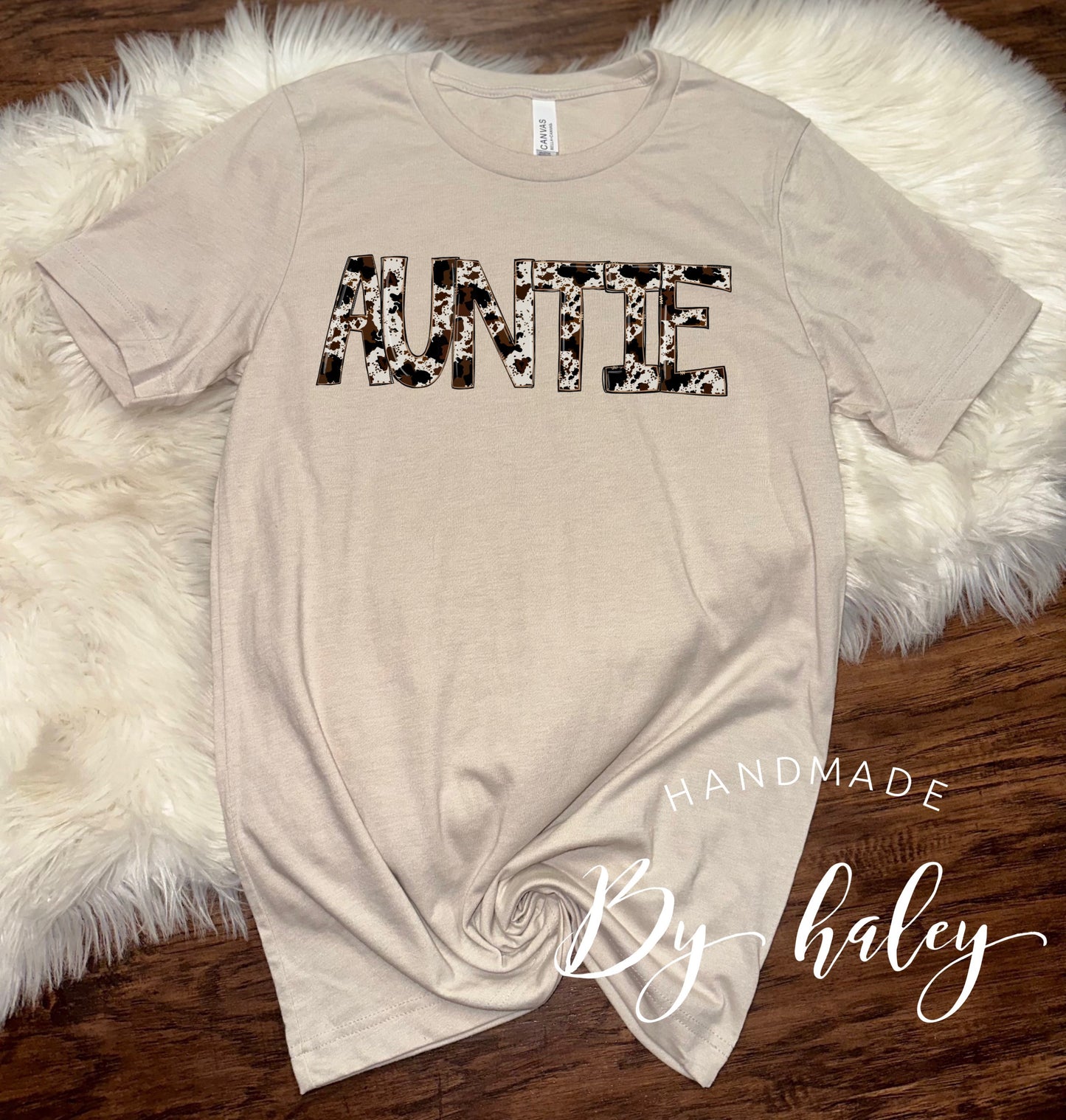 Cowhide Auntie T-shirt