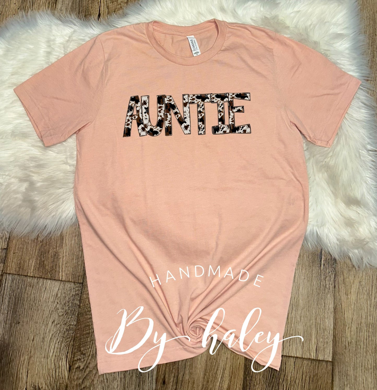 Cowhide Auntie T-shirt