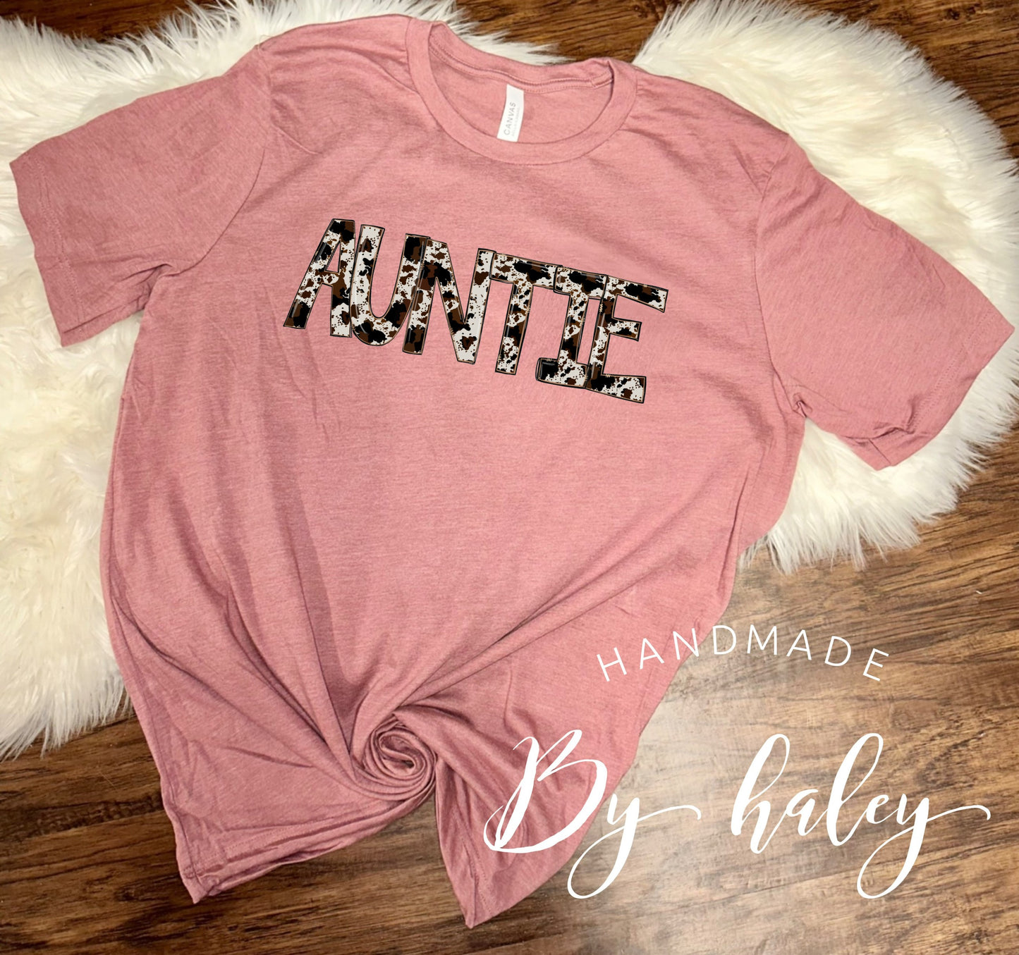 Cowhide Auntie T-shirt