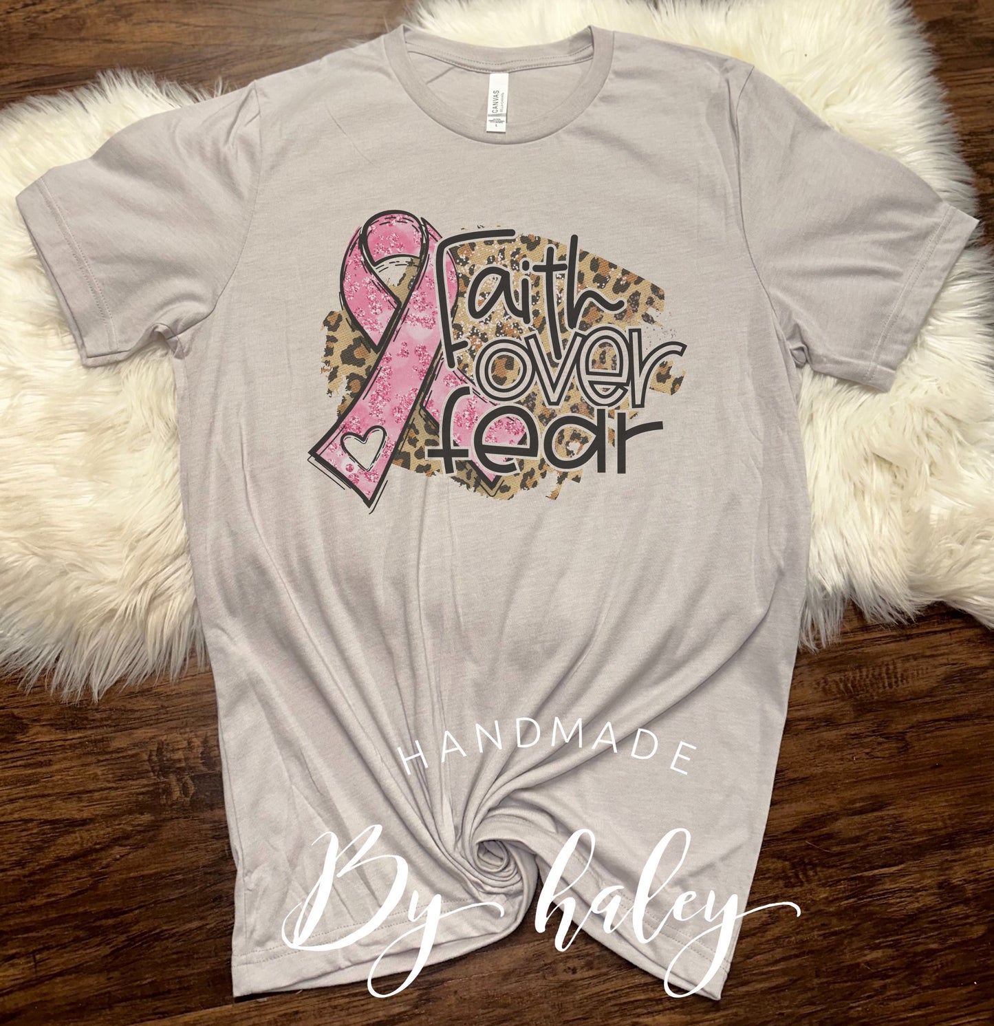 Breast Cancer Faith Over Fear T-shirt