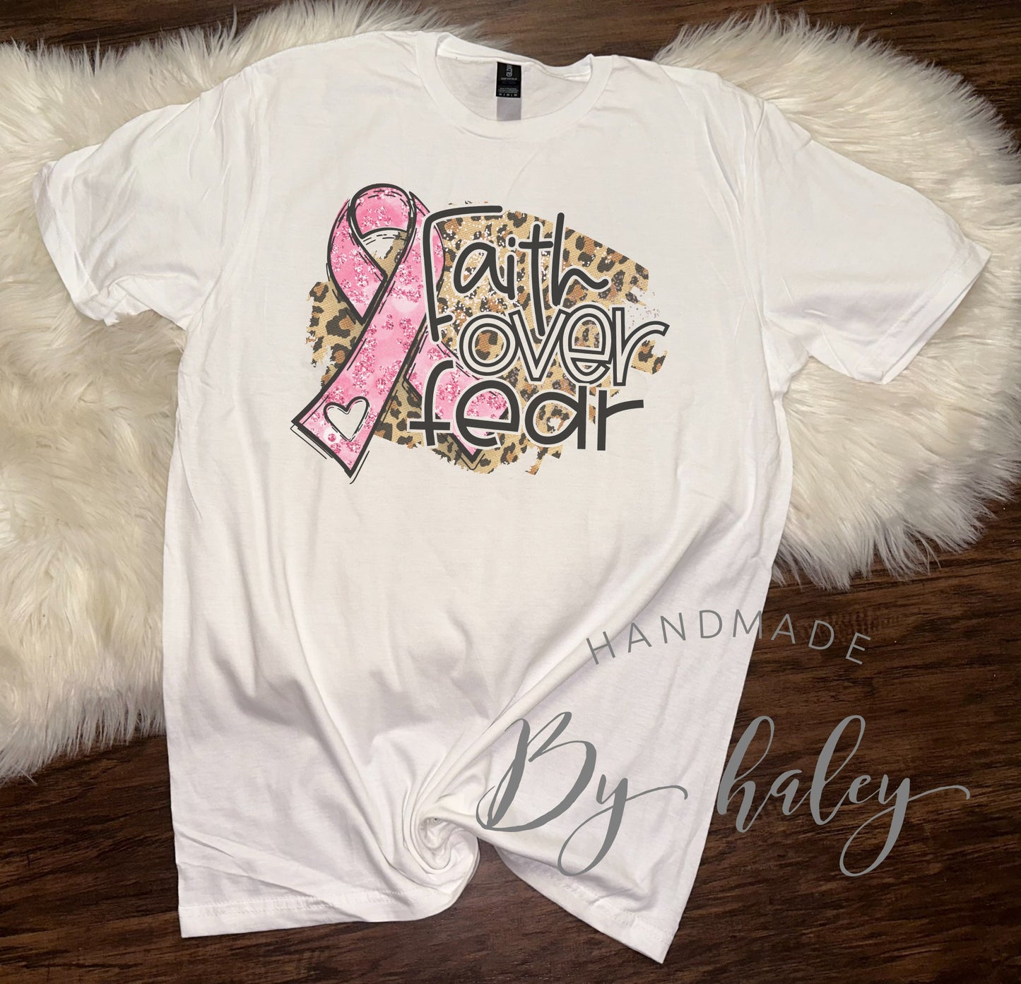 Breast Cancer Faith Over Fear T-shirt