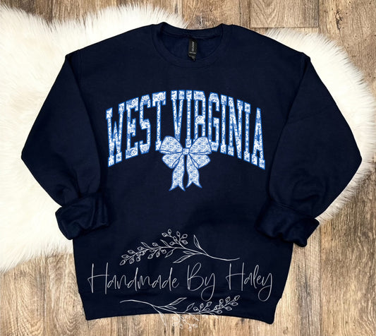 West Virginia Bow Crewneck
