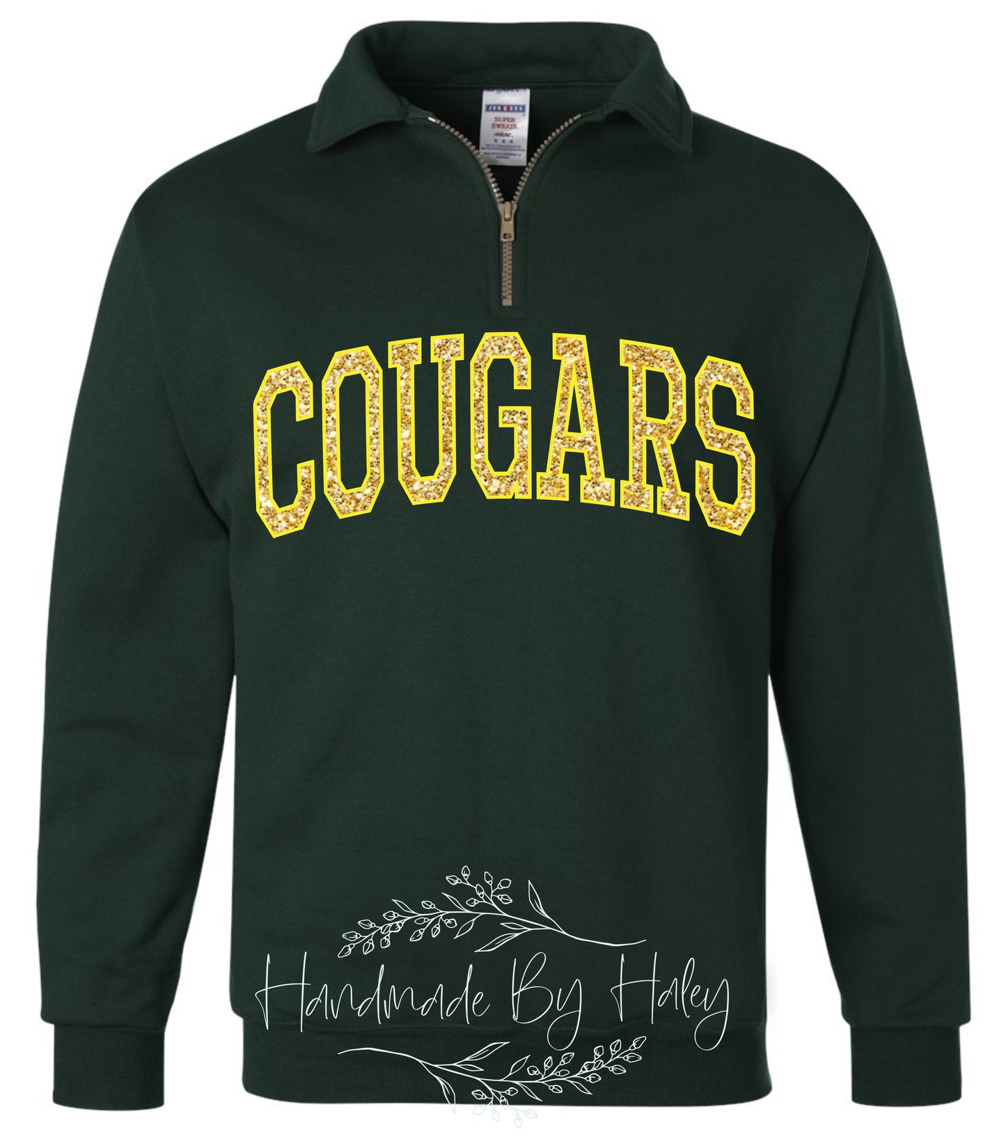 East Hardy Cougars Glitter Quarter Zip