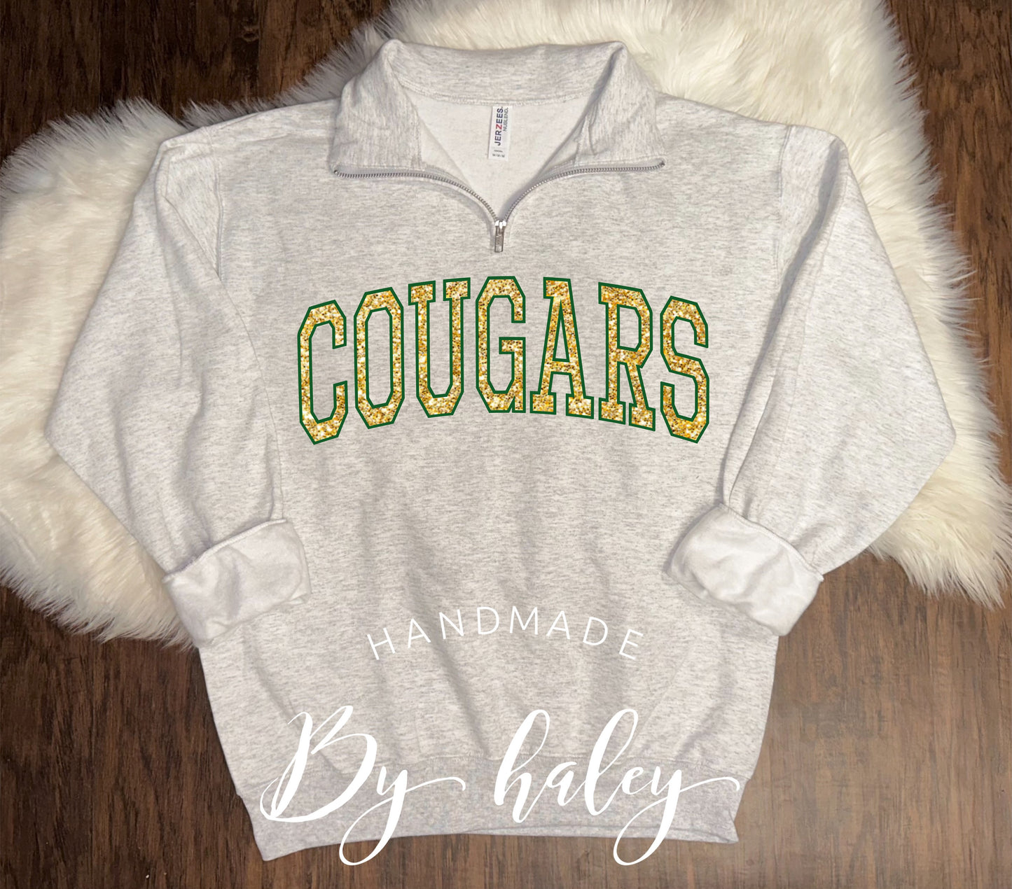 East Hardy Cougars Glitter Quarter Zip