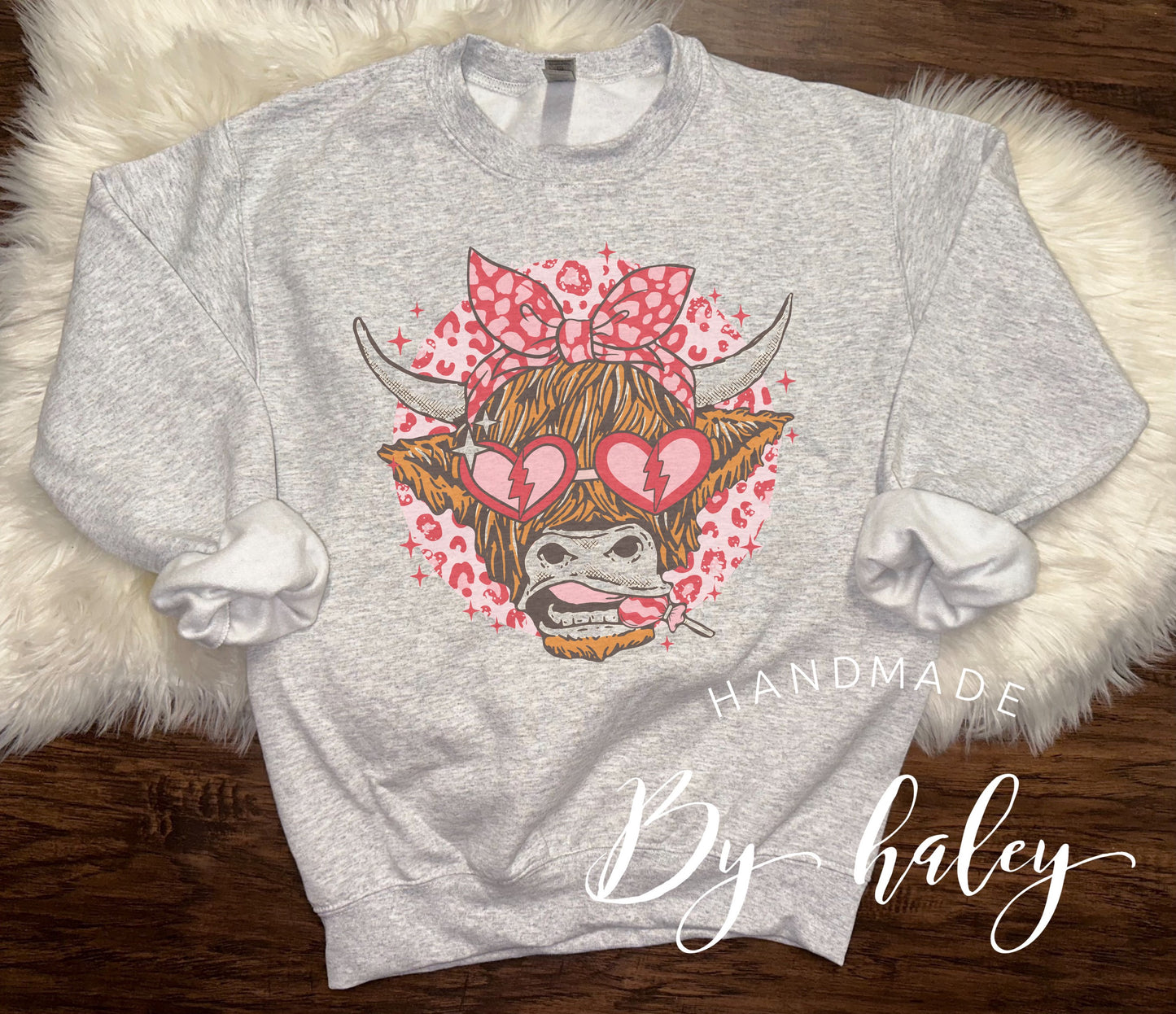 Valentine Cow Crewneck