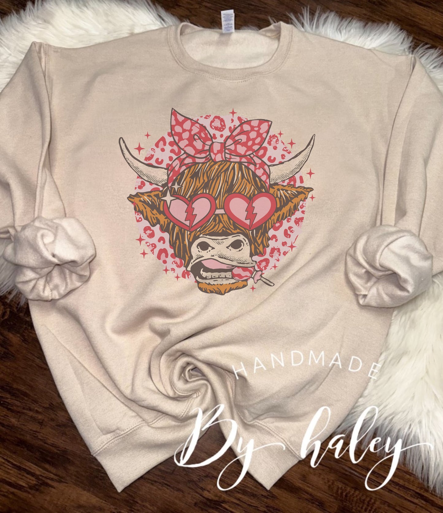 Valentine Cow Crewneck