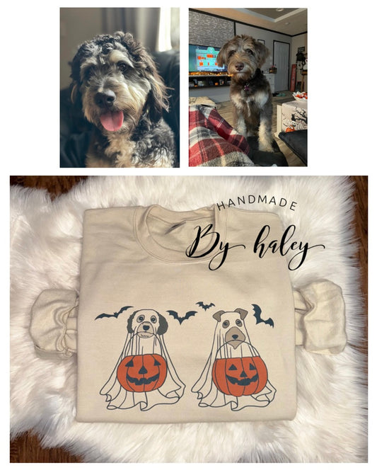 Custom Dog Ghost Crewneck