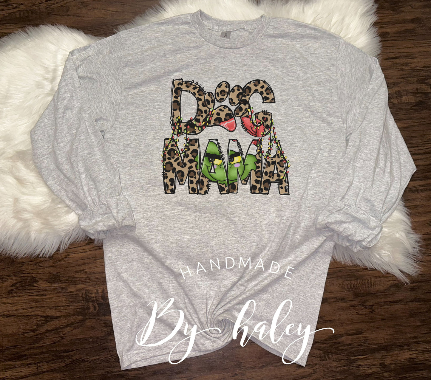 Dog Mama Christmas Long Sleeve Tee