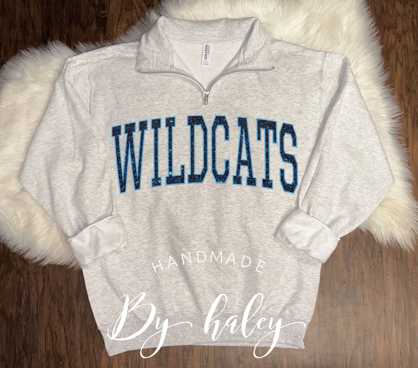 Glitter Wildcats Quarter Zip