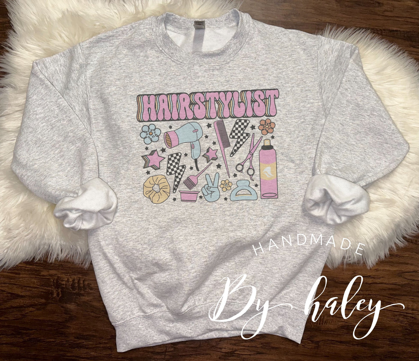 Retro Hair Stylist Crewneck