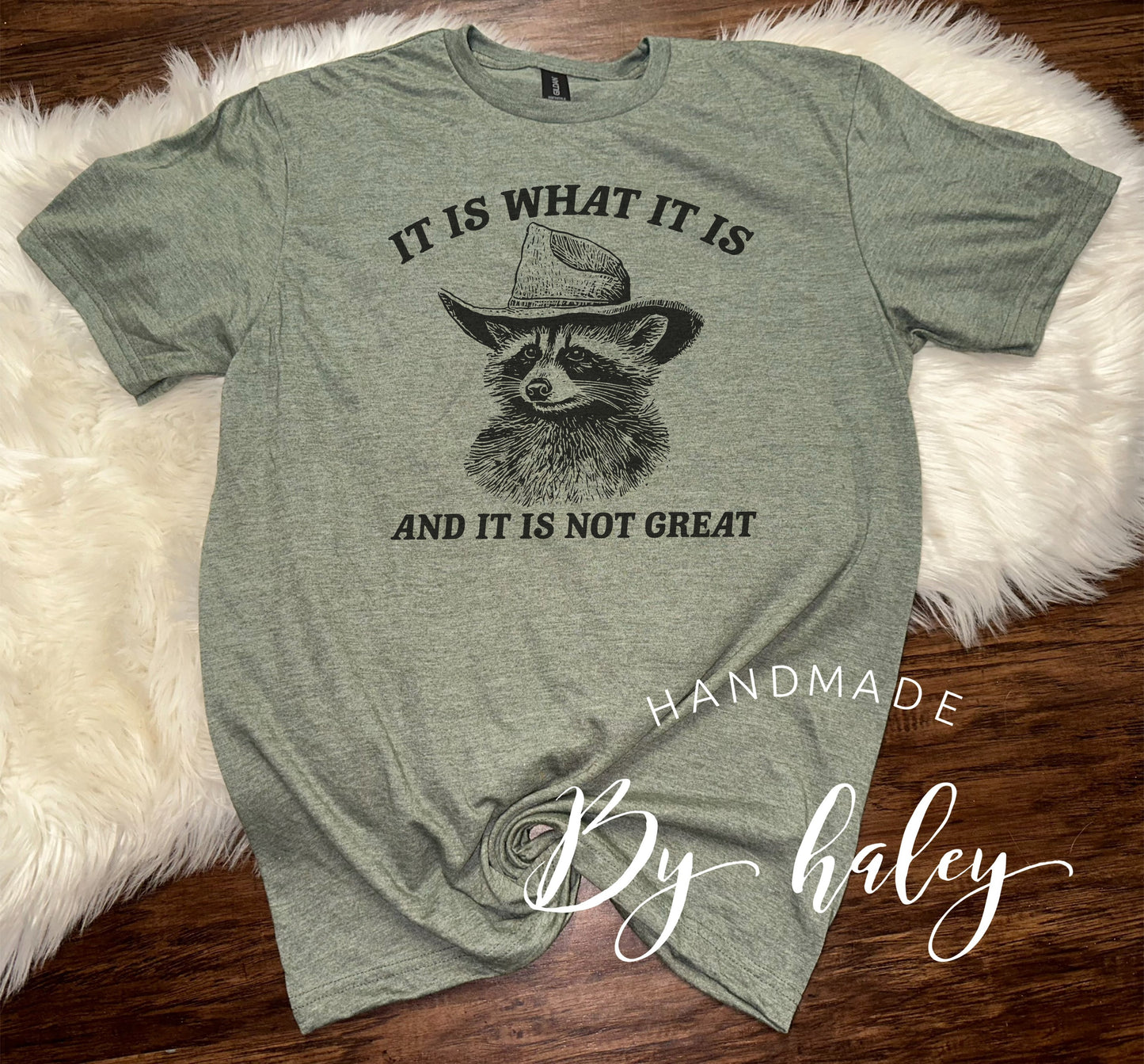 It Is What It Is Raccoon T-Shirt