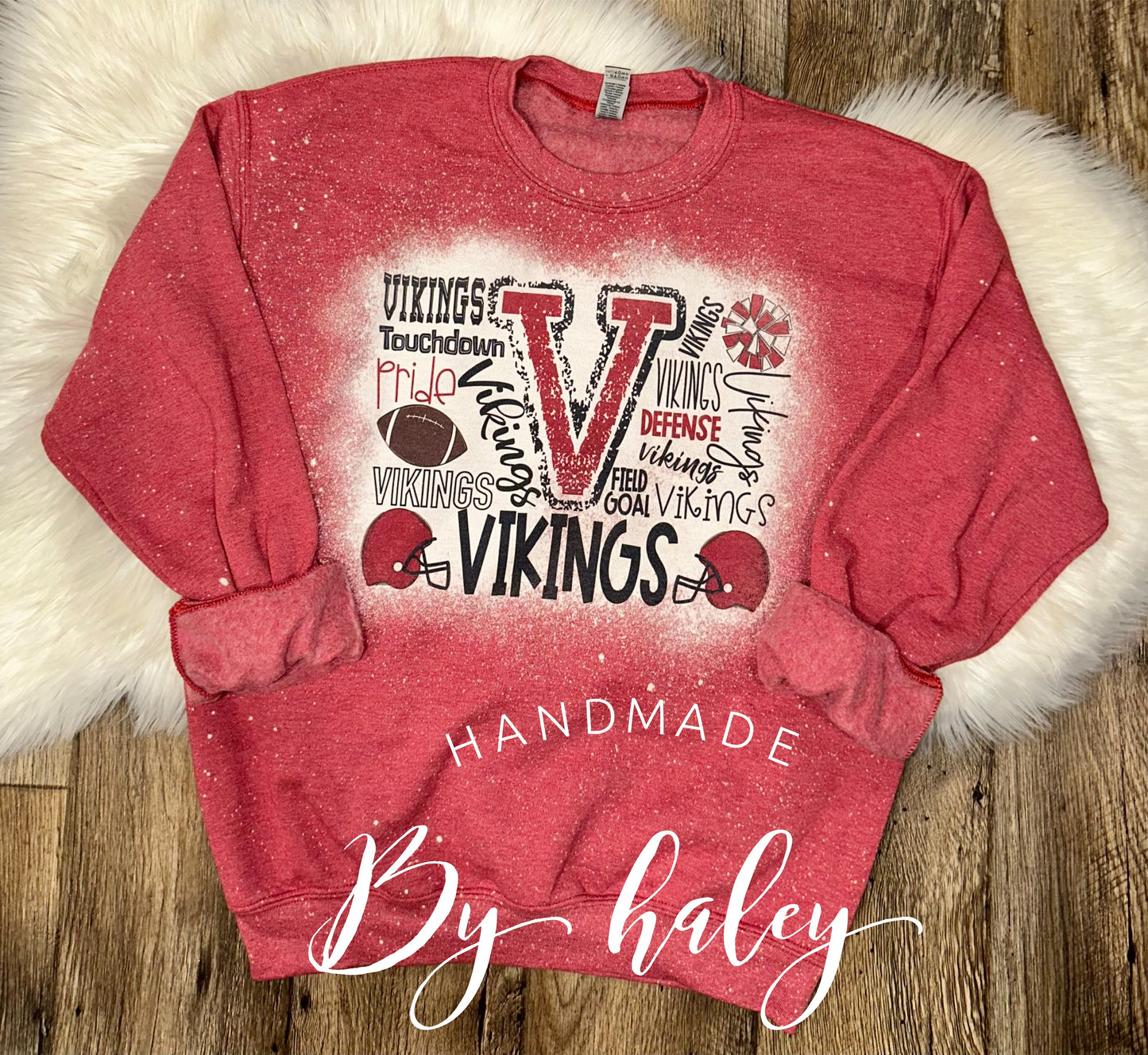 Bleached Vikings Crewneck