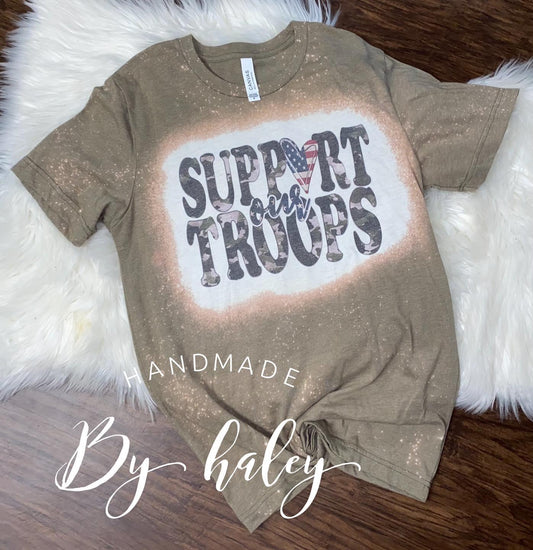 Bleached Support Our Troops T-Shirt
