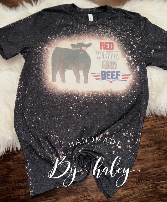 Bleached Red White & Beef T-Shirt