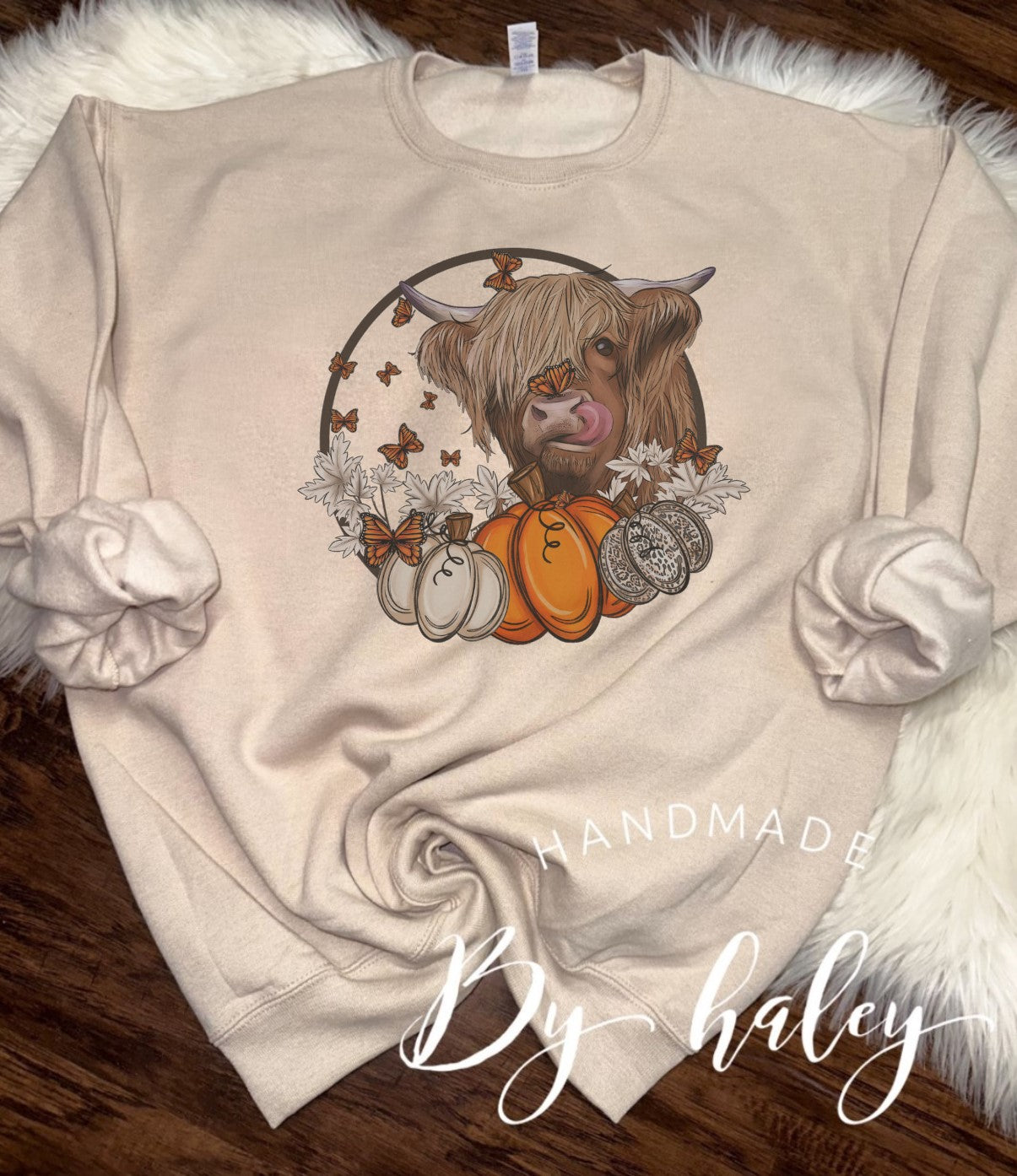 Pumpkin Cow Crewneck