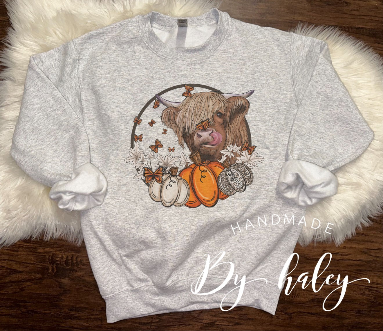 Pumpkin Cow Crewneck