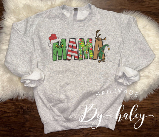 Christmas mama Crewneck