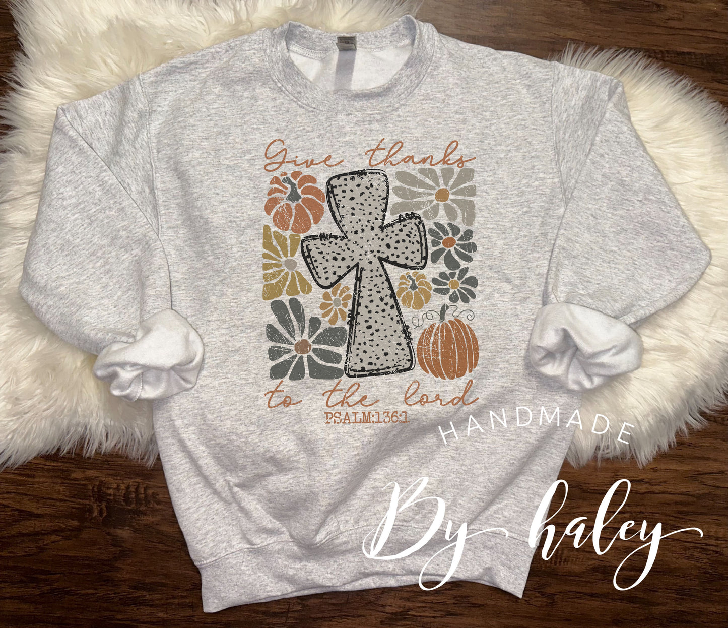 Give Thanks Cross Crewneck