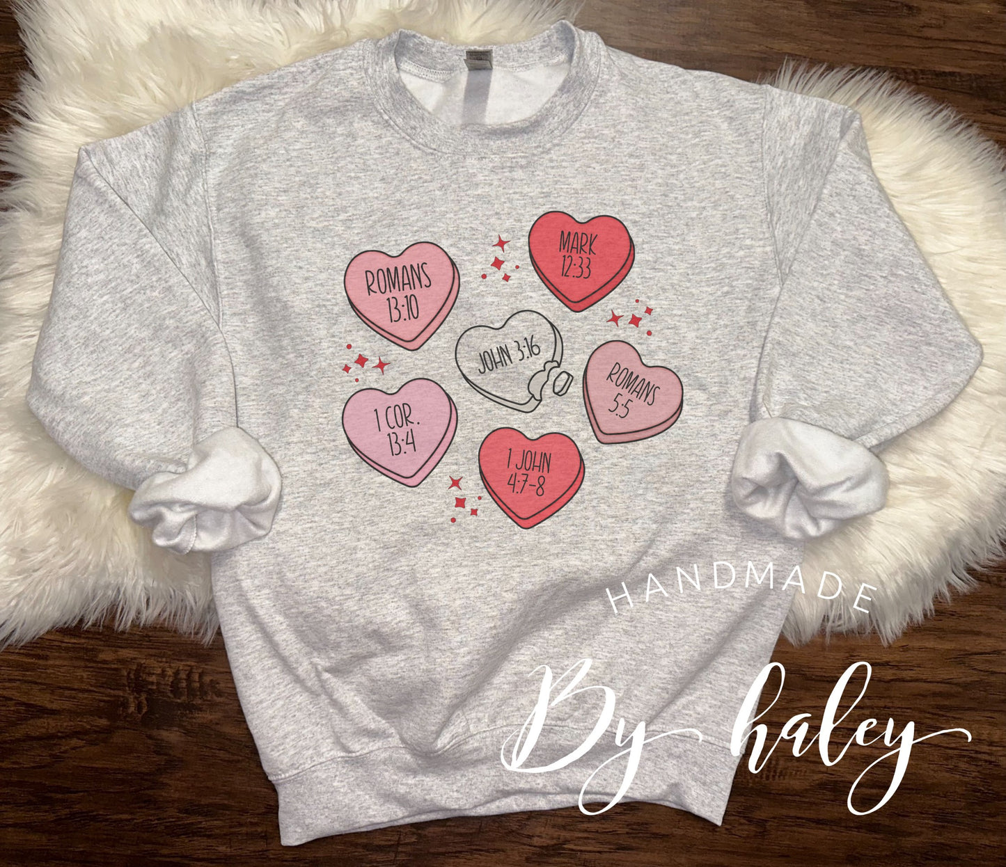 Christian Hearts Crewneck