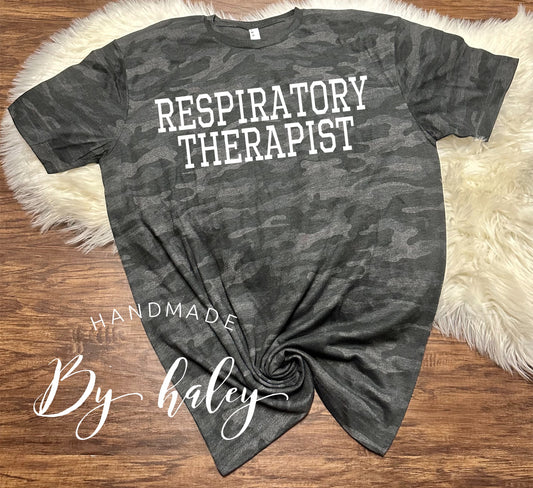 Respiratory Therapist Camo T-Shirt