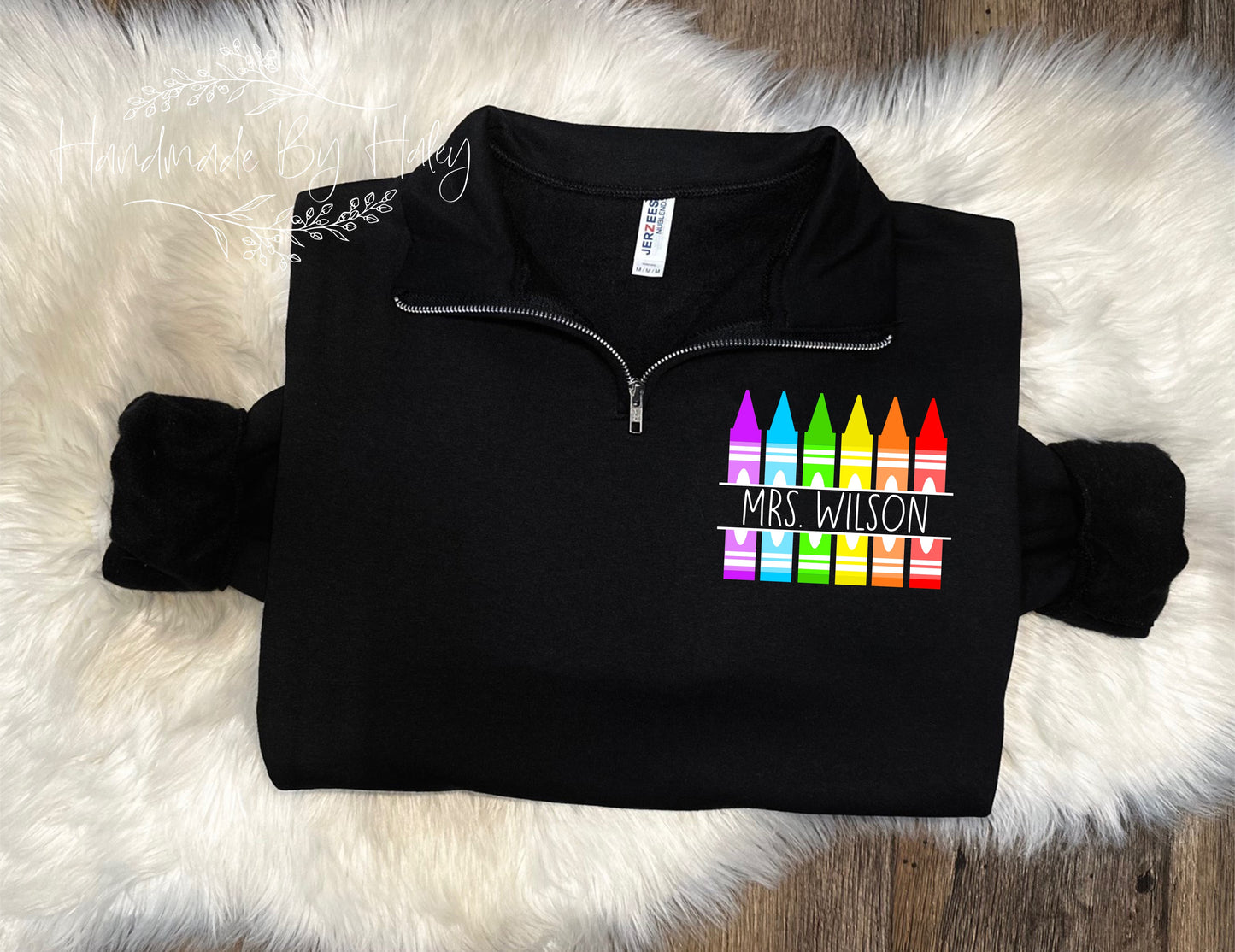 Crayon Teacher Quarter Zip