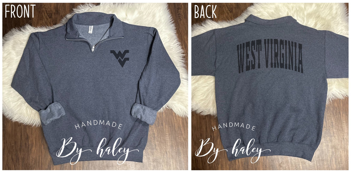 West Virginia Quarter Zip Sweatshirt