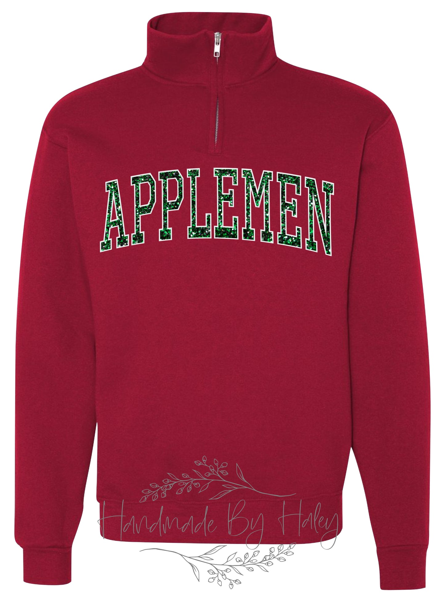 Glitter Applemen Quarter Zip