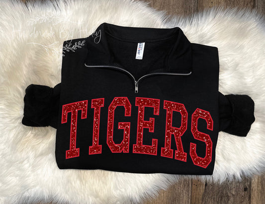 Glitter Tigers Quarter Zip