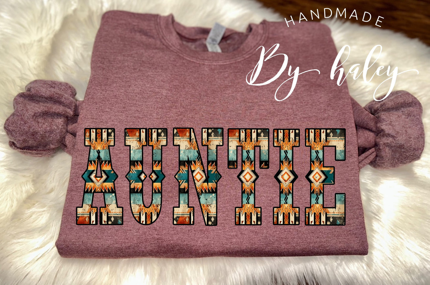 Aztec Western Auntie Crewneck