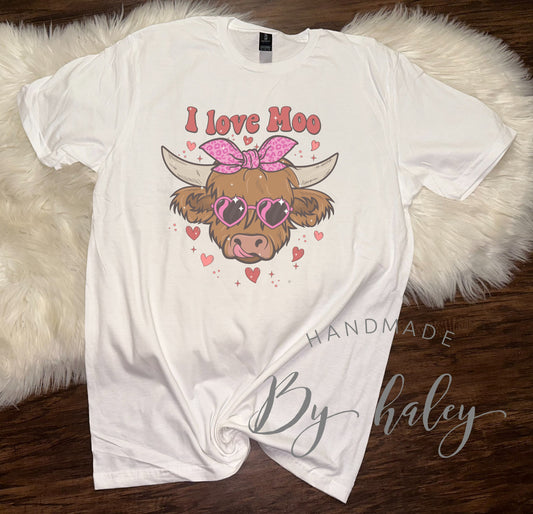 I Love Moo Cow T-Shirt