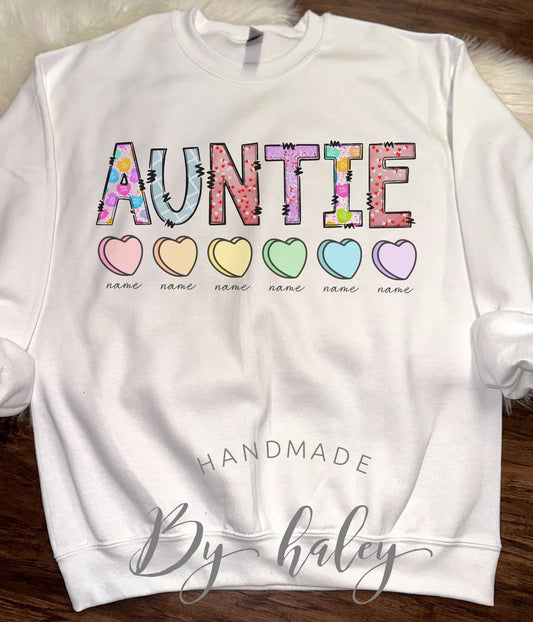 Custom Auntie Valentine's Crewneck