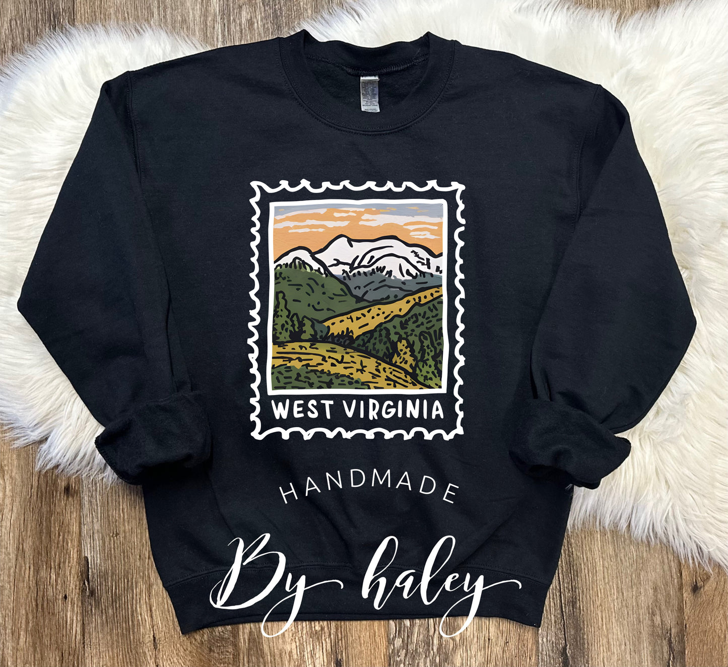 West Virginia Stamp Crewneck