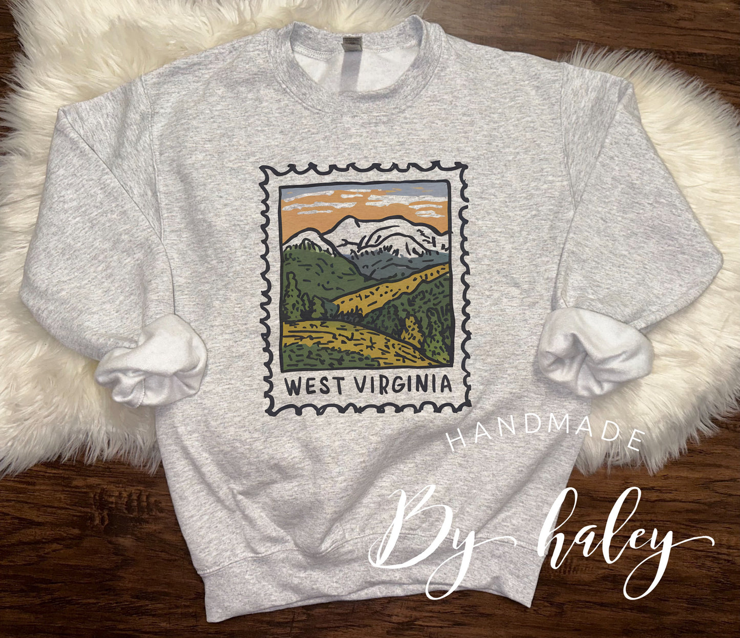 West Virginia Stamp Crewneck