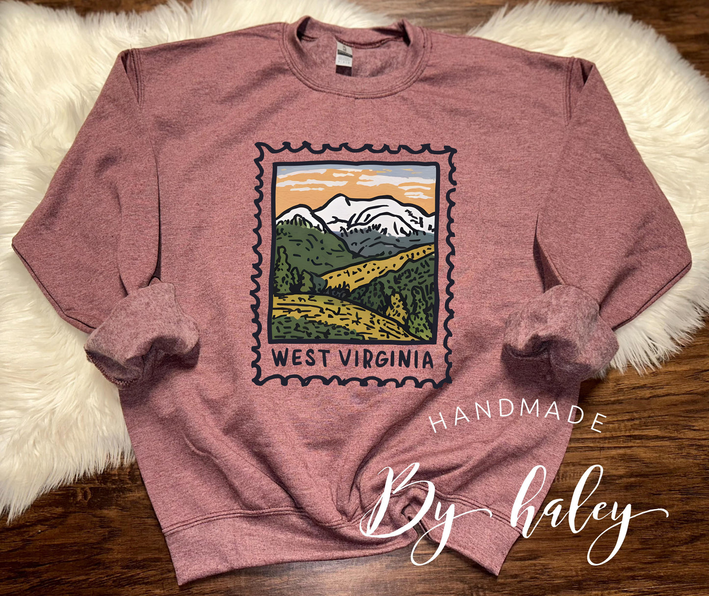 West Virginia Stamp Crewneck