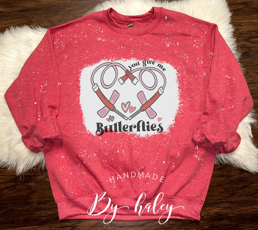 Bleached Butterflies Healthcare Crewneck