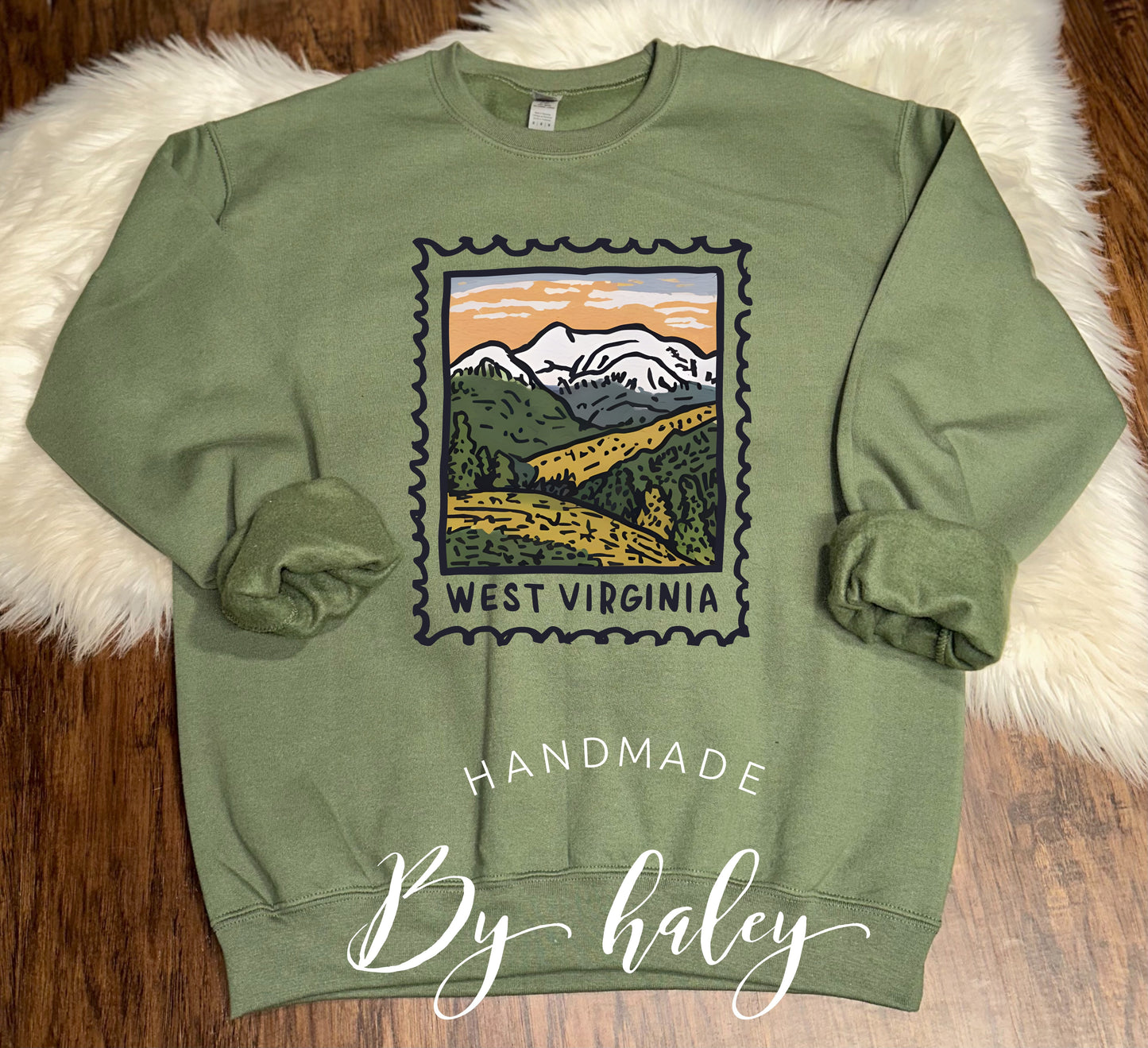 West Virginia Stamp Crewneck