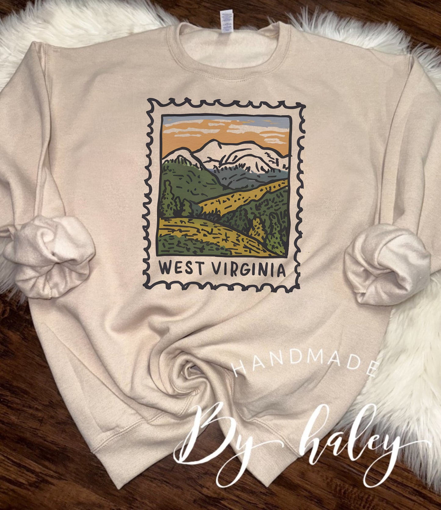 West Virginia Stamp Crewneck