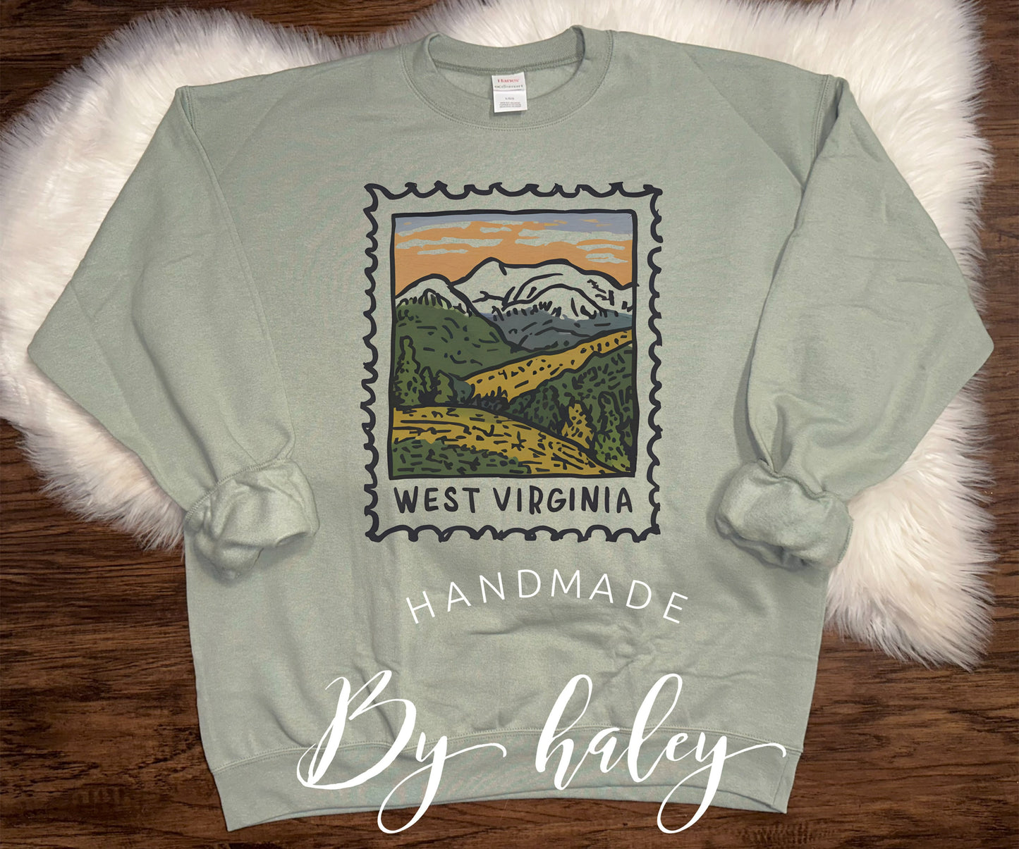 West Virginia Stamp Crewneck